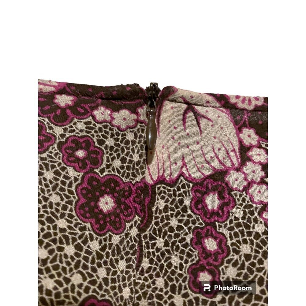 Y2K Anne Klein Maxi Skirt 14 Romantic Flouncy Bloomcore Asymmetric 100% Silk - Picture 4 of 5